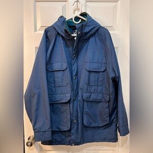 VTG Woolrich Wool Blanket Lined Hooded Barn Chore Coat Men Size XL USA WPL 6635